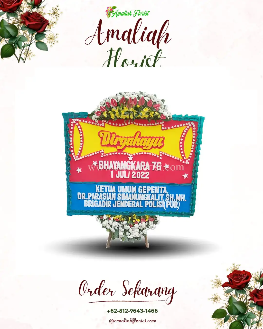 Papan Bunga HUT Ulang Tahun Linggang Bigung